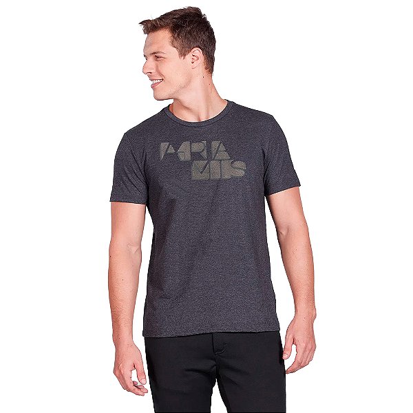 Camiseta Aramis Esferas Mescla Preto Masculino