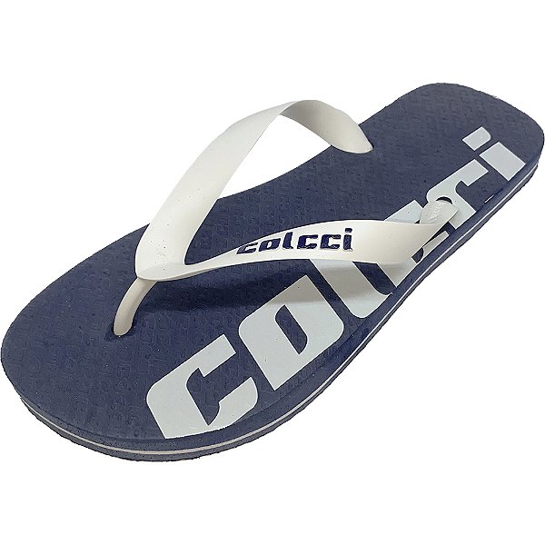 Sandália Colcci Logos Azul Masculino