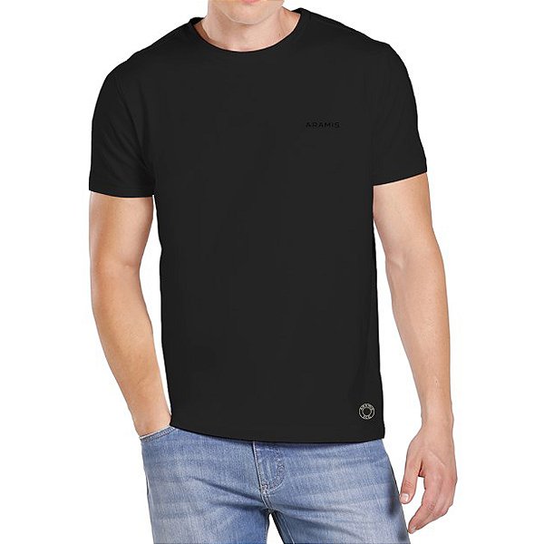 Camiseta Aramis Eco Lisa Preto Masculino