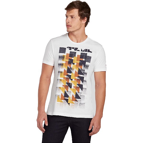 Camiseta Aramis Geometric Off White Masculino