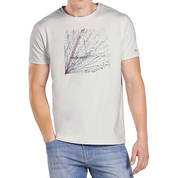 Camiseta Aramis A pontilhado Off White Masculino