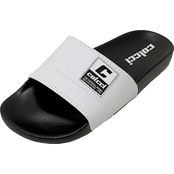 Chinelo Colcci Slide Basic Rubber Branco Masculino