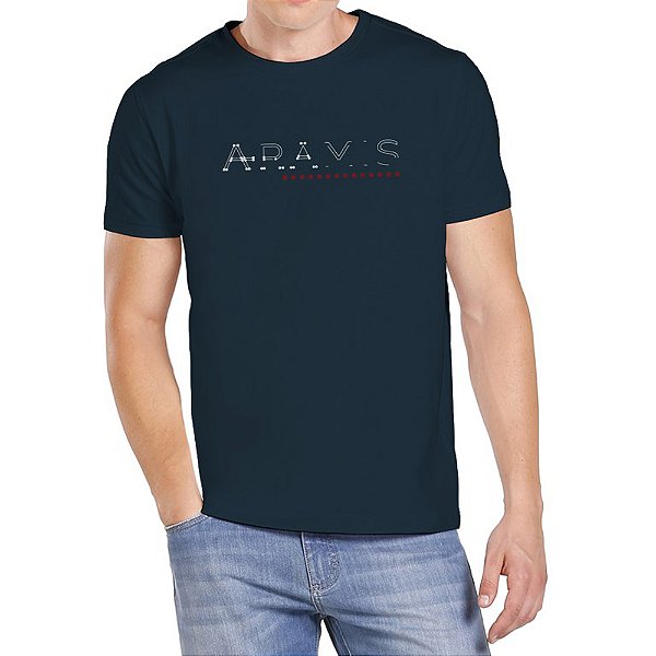 Camiseta Aramis Rebites Marinho Masculino