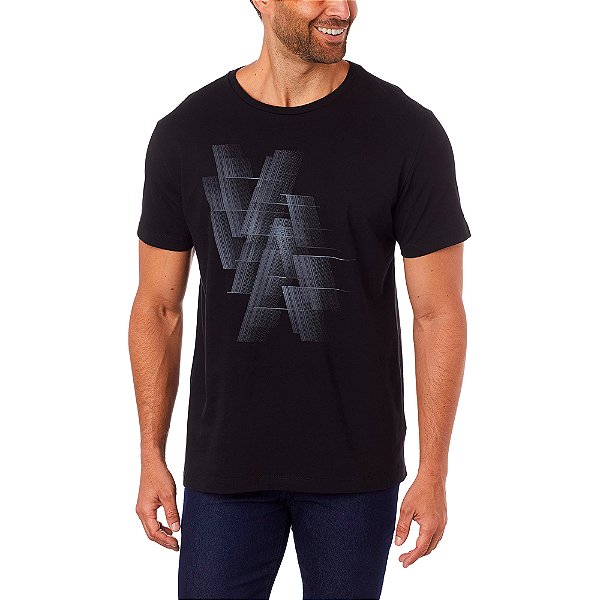 Camiseta Aramis Feixes Preto Masculino