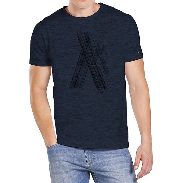Camiseta Aramis Espelhos Marinho Masculino