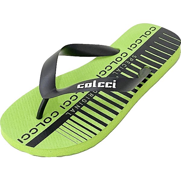 Sandália Colcci Listras 02 Verde Masculino