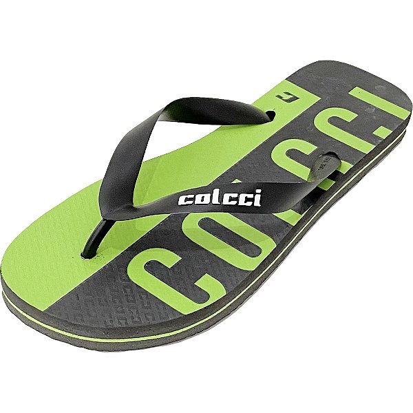Sandália Colcci Logomania 01 Preto Masculino