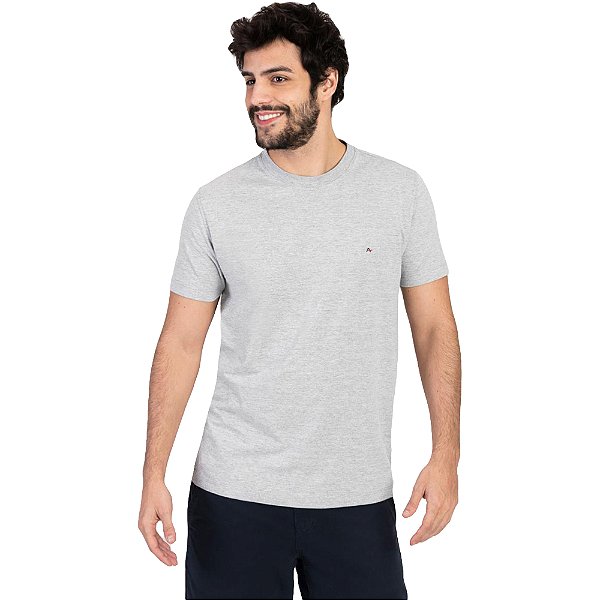 Camiseta Aramis Basic Cinza Mescla Masculino