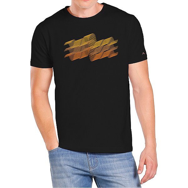 Camiseta Aramis Espirais Preto Masculino