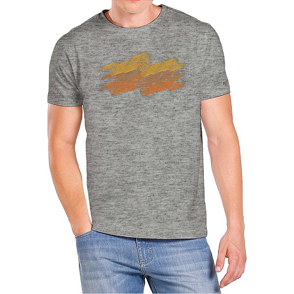 Camiseta Aramis Espirais Cinza Masculino