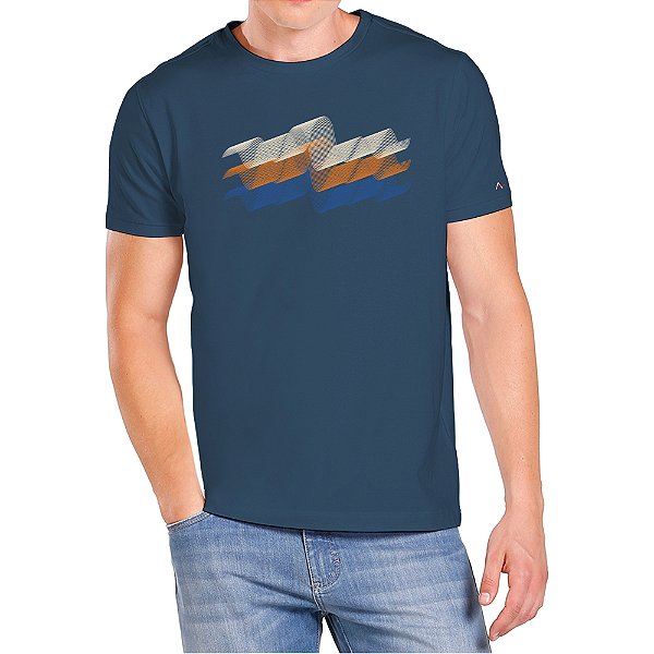 Camiseta Aramis Espirais Azul Masculino