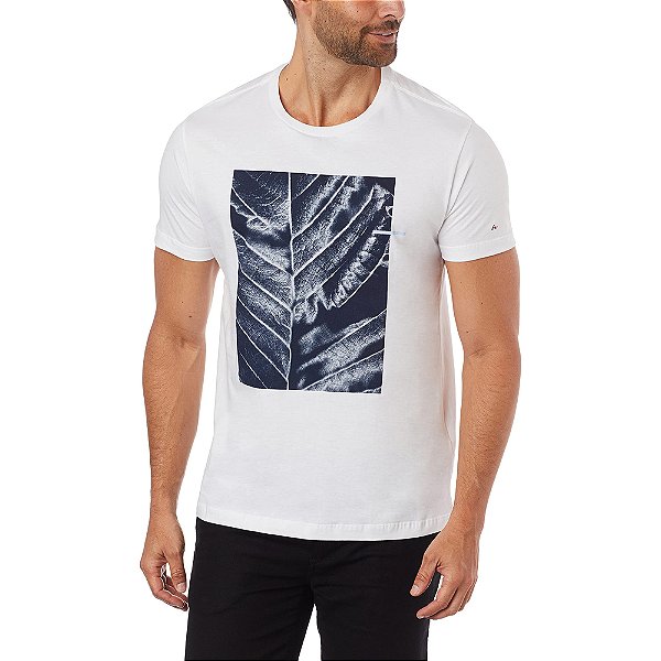 Camiseta Aramis Folha Zoom Branco Masculino
