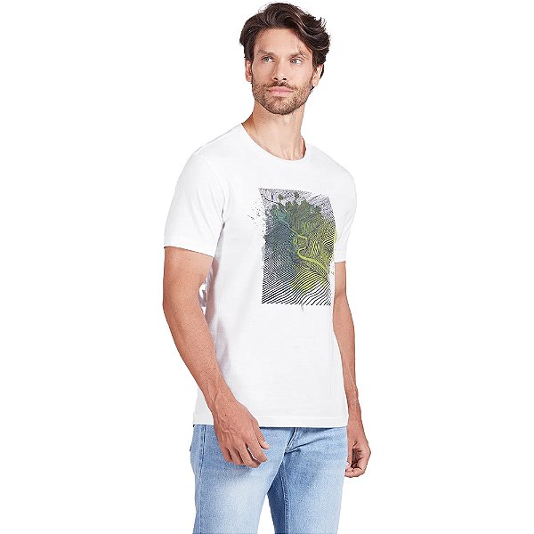 Camiseta Aramis Aquarela Branco Masculino