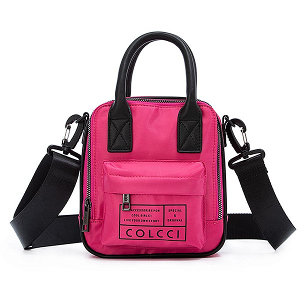 Bolsa Camera Bag Colcci Print V23 Rosa Feminino