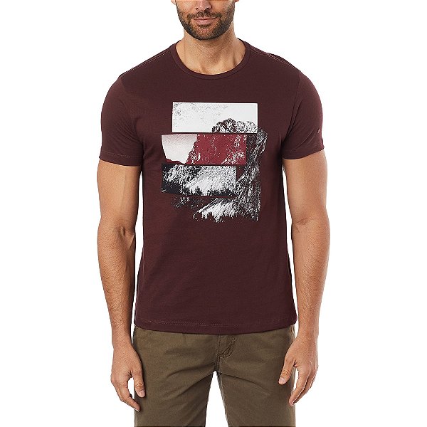 Camiseta Aramis Pico Bordo Masculino