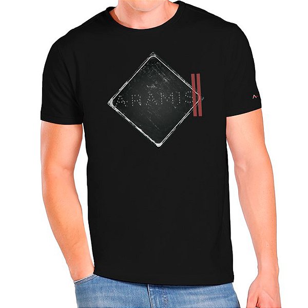 Camiseta Aramis Placa Preto Masculino