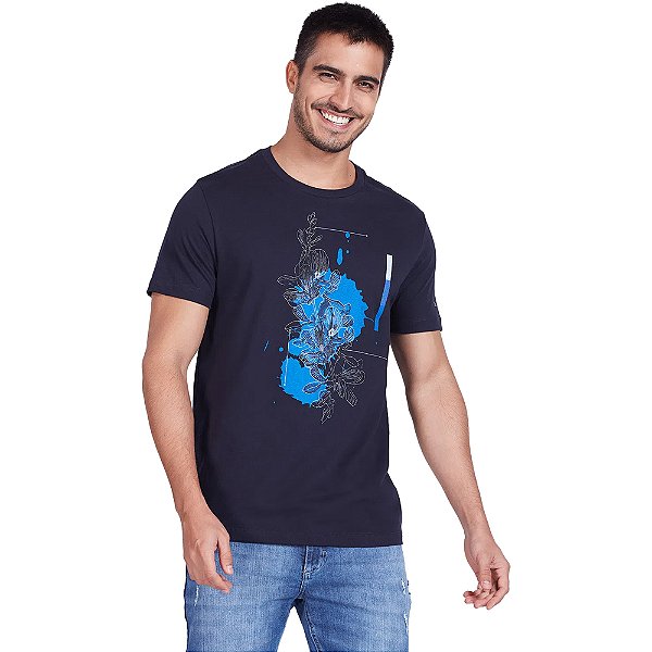 Camiseta Aramis Anileira Marinho Masculino