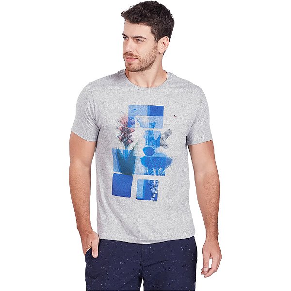 Camiseta Aramis Curcuma Cinza Masculino