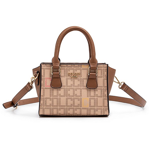 Bolsa Colcci Crossbody Logomania Bege Feminino