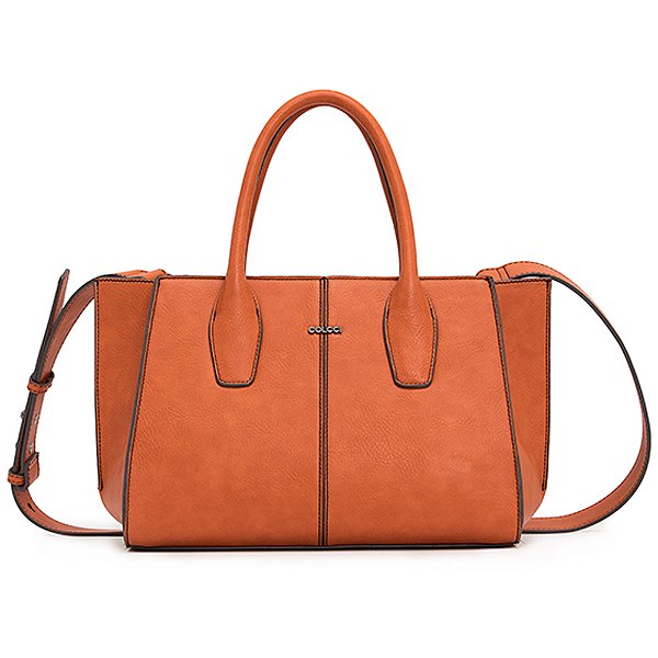 Bolsa Colcci Tote Textura Laranja Feminino