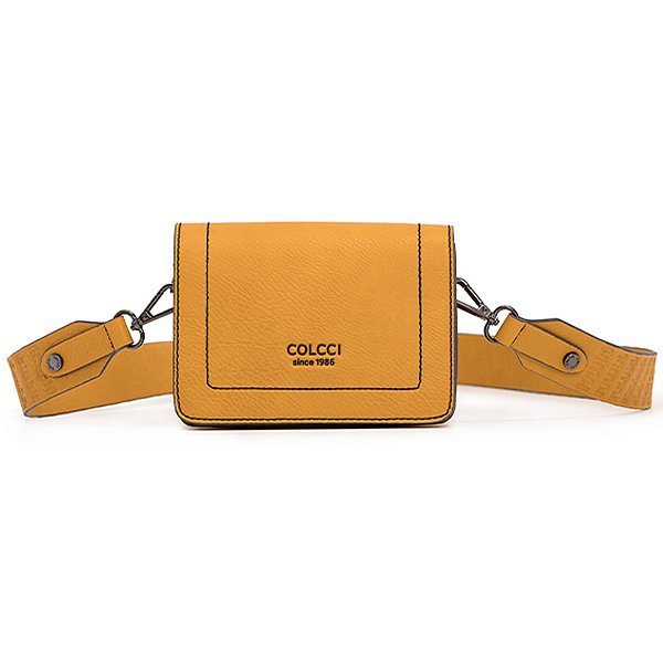 Bolsa Colcci Crossbody Texture Amarelo Feminino