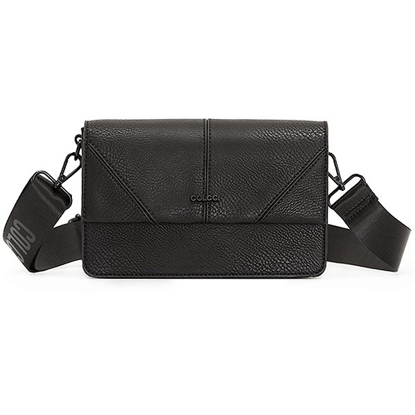 Bolsa Colcci Crossbody Recortes Preto Feminino