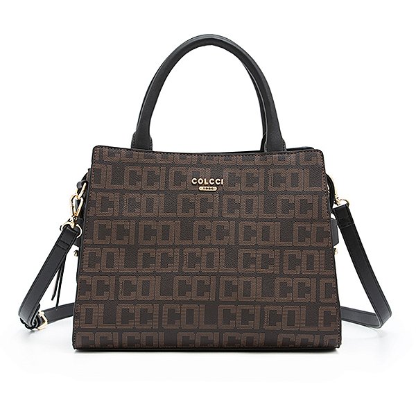 Bolsa Tote Monograma Colcci Cafe Feminino