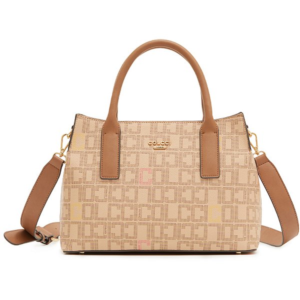Bolsa Tote Colcci Logomania P23 Bege Feminino