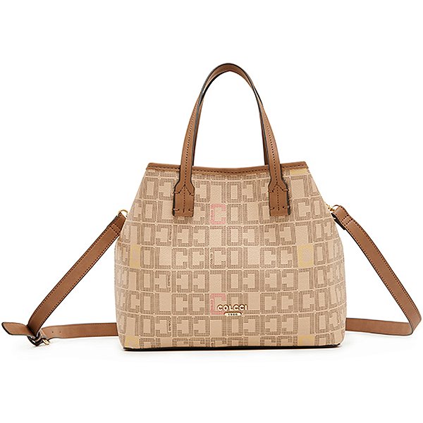 Bolsa Bucket Colcci Logomania P23 Bege Feminino