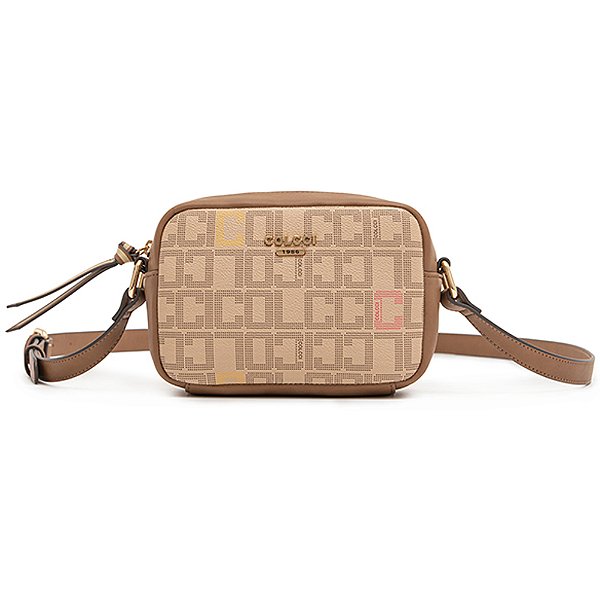 Bolsa Camera Colcci Logomania P23 Bege Feminino