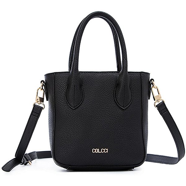 Bolsa Tote Colcci Logo Metal V23 Preto Feminino