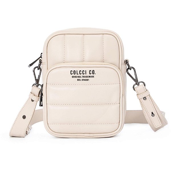 Bolsa Camera Bag Colcci Matelassê V23 Off White Feminino