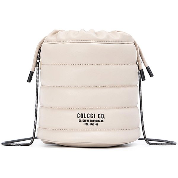 Bolsa Bucket Colcci Matelassê V23 Off White Feminino