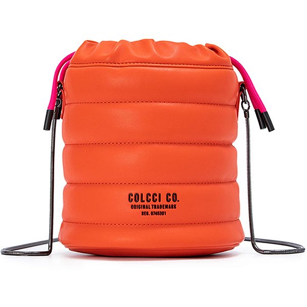 Bolsa Bucket Colcci Matelassê V23 Laranja Feminino