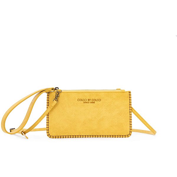 Bolsa Crossbody Colcci Pesponto V23 Amarelo Feminino