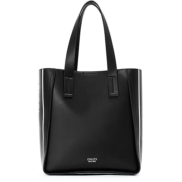 Bolsa Shopping Colcci Print Lateral V23 Preto Feminino