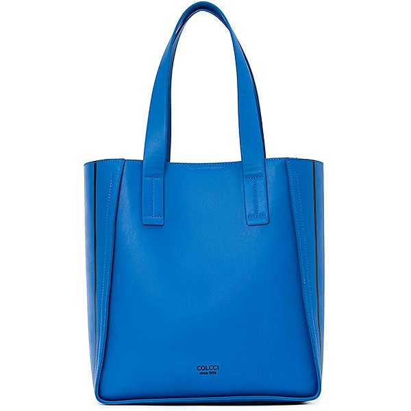Bolsa Shopping Colcci Print Lateral V23 Azul Feminino