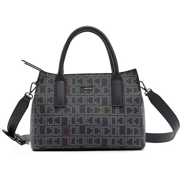 Bolsa Tote Colcci Monograma V23 Marinho Feminino