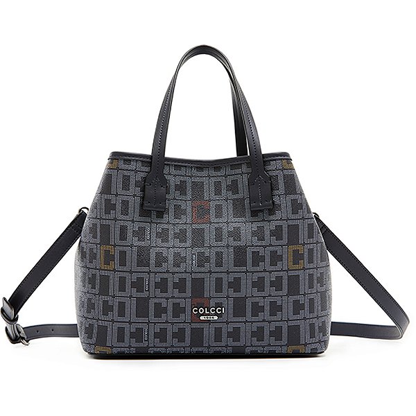 Bolsa Bucket Colcci Monograma V23 Marinho Feminino