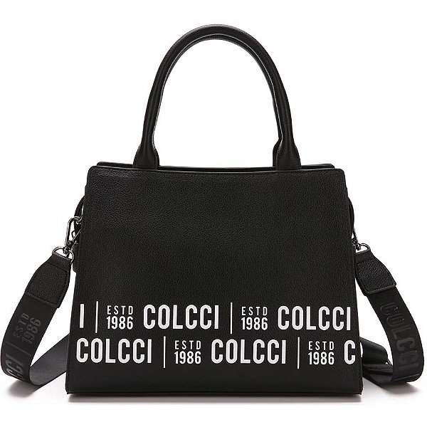Bolsa Tote Colcci Logo AV23 Preto Feminino