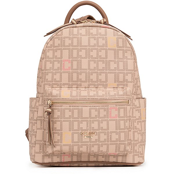 Mochila Colcci Logomania Bege Feminino