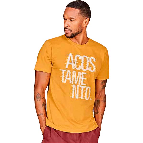 Camiseta Acostamento Touch Amarelo Masculino