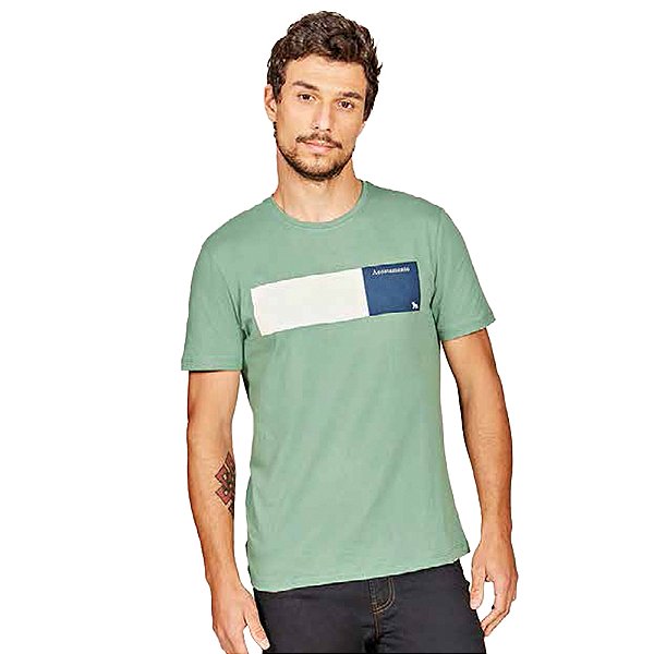 Camiseta Acostamento Basic Casual Verde VE23 Masculino