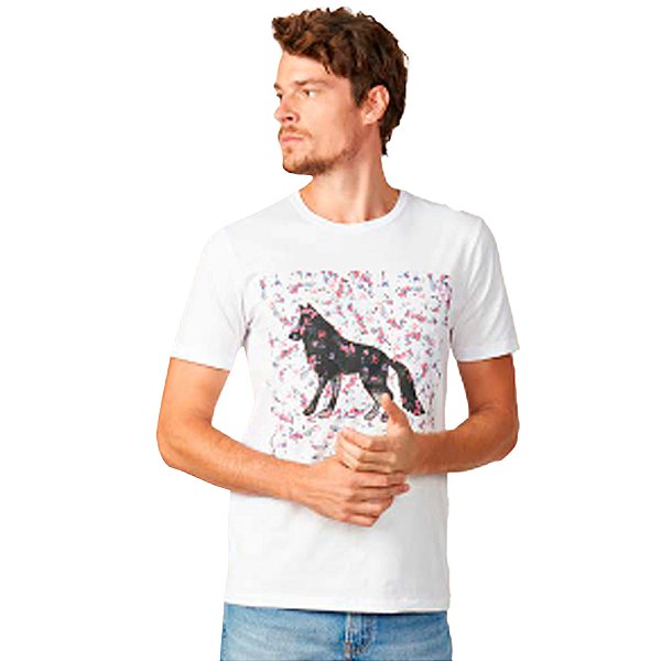 Camiseta Acostamento Wolf VE23 Branco Masculino