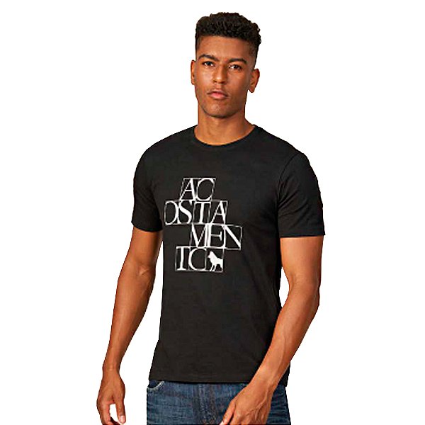 Camiseta Acostamento Big Logo VE23 Preto Masculino