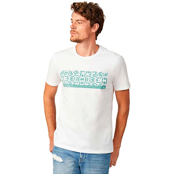 Camiseta Acostamento Geometry P23 Off White Masculino