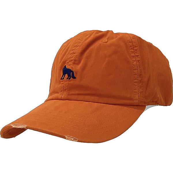 Boné Acostamento Bordado Frontal Strapback Laranja