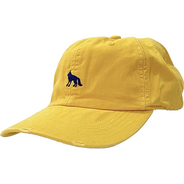 Boné Acostamento Bordado Frontal Strapback Amarelo
