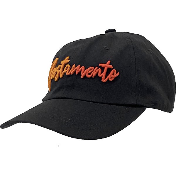 Boné Acostamento Bordado Degrade Strapback Preto