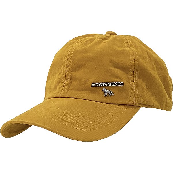 Boné Acostamento Metal Duplo Strapback Amarelo